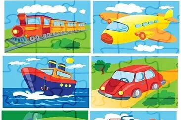 Los medios de transporte. jigsaw puzzle