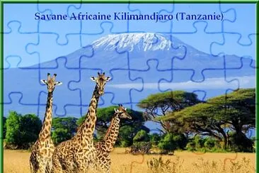 Mont Kilimandjaro (Tanzanie) jigsaw puzzle