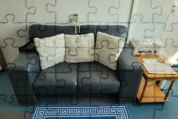 פאזל של Leather sofa.