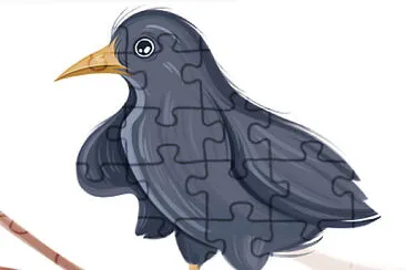 Crow jigsaw puzzle