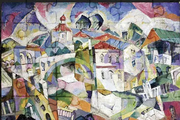 פאזל של Lentulov village