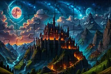 Hogwarts Valley jigsaw puzzle