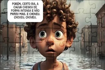 פאזל של Um dia a chuva forte chegou