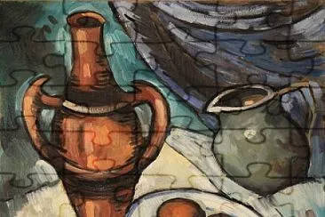 Vlaminck nature morte carafe brune jigsaw puzzle