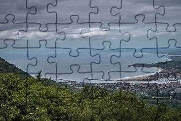 Hendaye vue du Jaizquibel jigsaw puzzle