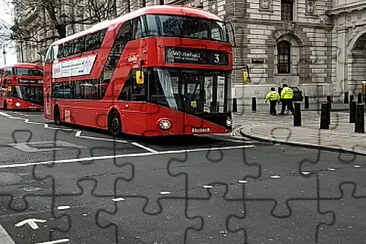 London bus jigsaw puzzle