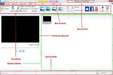 Ventana de Movie Maker