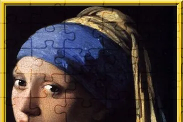 Vermeer : La Laitière   La Jeune Fille à la perl jigsaw puzzle