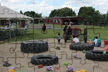 Playground on the farm jigsaw puzzle