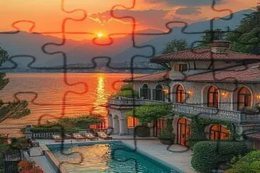 LAGO DE COMO ITALIA jigsaw puzzle