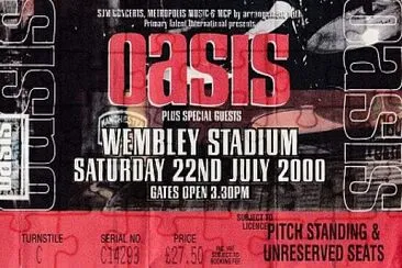 Oasis awembley Stadium jigsaw puzzle