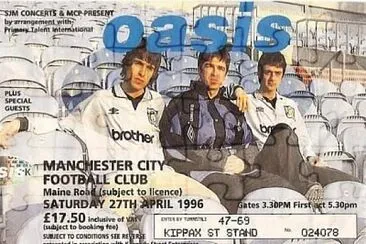 Oasis Manchester City jigsaw puzzle