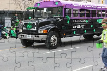 Bus. Patrick Day. Toronto-2016 jigsaw puzzle