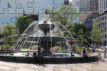 Berczy Park fountain jigsaw puzzle