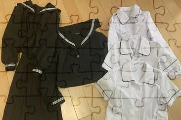 長泉中学校のセーラー服とブラウス jigsaw puzzle