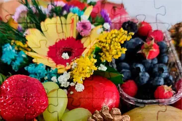 flores e frutas