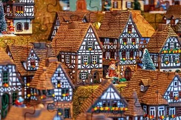 casitas de navidad jigsaw puzzle