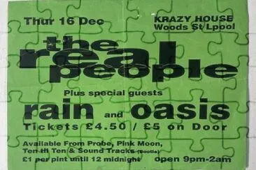 The real people, rain and Oasis