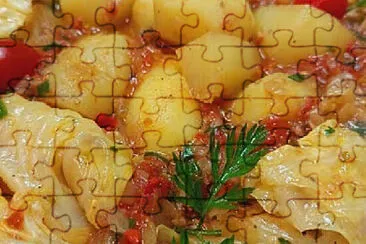 a jigsaw puzzle