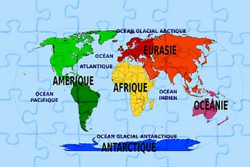 Continents jigsaw puzzle