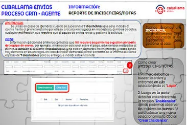 פאזל של Incidencias Notas Envios