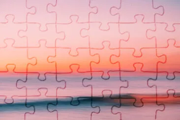 Pink dusk jigsaw puzzle