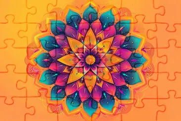 Mandala jigsaw puzzle