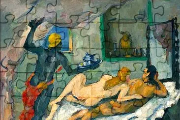 פאזל של Cézanne après-midi à naples