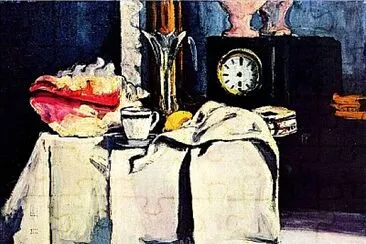 פאזל של Cézanne l 'horloge noire