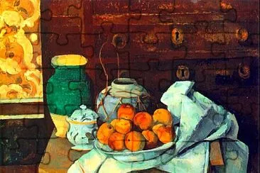 Cezanne nature morte à la commode jigsaw puzzle