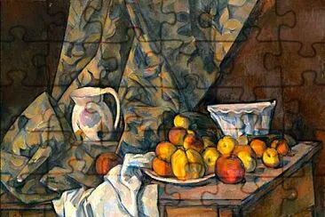 Cezanne pommes et pêches