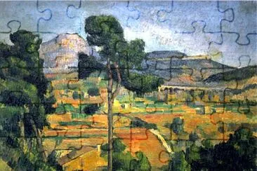 פאזל של Cezanne ste Victoire et viaduc