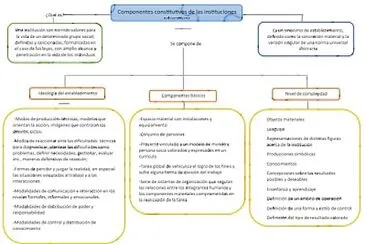 Componentes constitutivos de las Instituciones