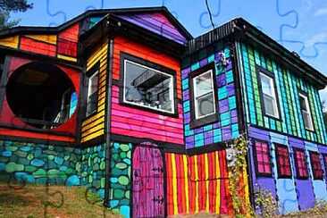 casas coloridas jigsaw puzzle