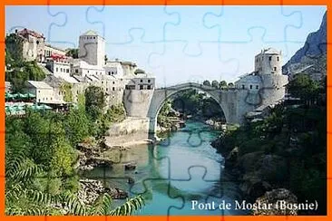 Pont de Mostar (Bosnie) jigsaw puzzle