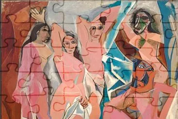 Picasso demoiselles d 'Avignon jigsaw puzzle