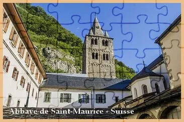 Abbaye de Saint-Maurice (Suisse) jigsaw puzzle