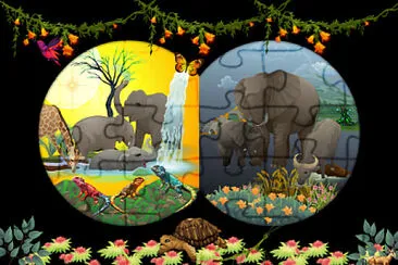 פאזל של ELEPHANTS