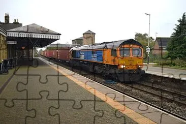 Class 66 Train at Spalding 3 jigsaw puzzle