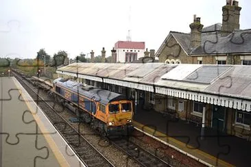 Class 66 Train at Spalding 4 jigsaw puzzle