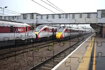 Azuma trains at Peterborough