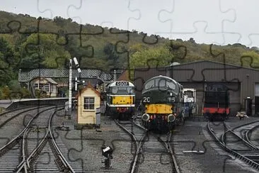 Class 31/37 's at Holt jigsaw puzzle