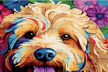 Golden Doodle Pop Art