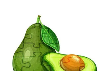 Avocado jigsaw puzzle