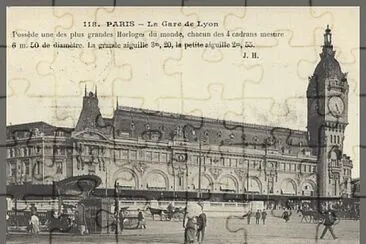 Gare de Lyon en 1900 jigsaw puzzle