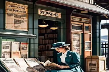 Reading at the Train Station