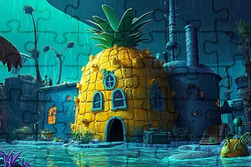 Spongebob's Pineapple House jigsaw puzzle