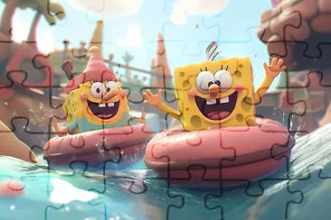 פאזל של Spongebob and Patrick's Adventure