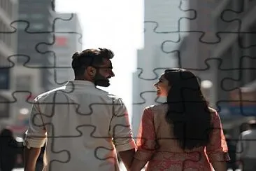 lovers jigsaw puzzle