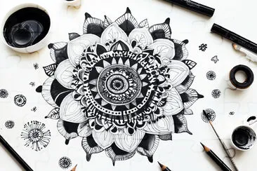 Zentangle Inspired Mandala